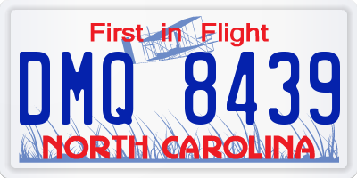 NC license plate DMQ8439