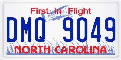 NC license plate DMQ9049