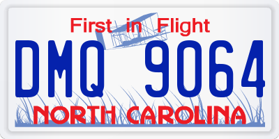 NC license plate DMQ9064