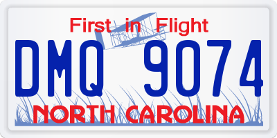 NC license plate DMQ9074