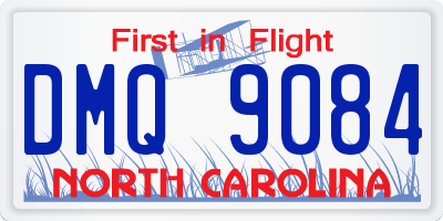 NC license plate DMQ9084