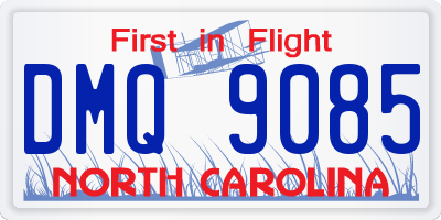 NC license plate DMQ9085