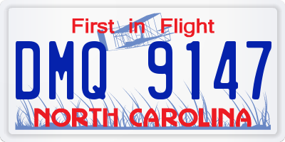 NC license plate DMQ9147