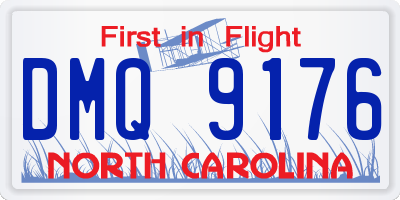 NC license plate DMQ9176