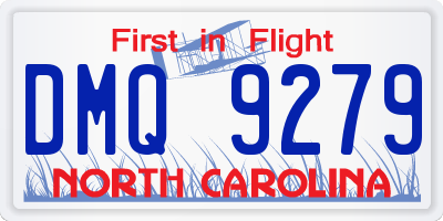 NC license plate DMQ9279