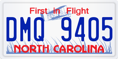 NC license plate DMQ9405