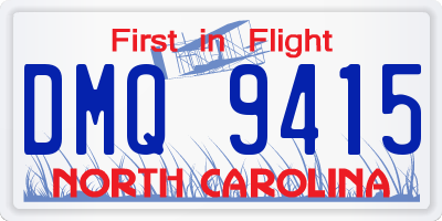 NC license plate DMQ9415