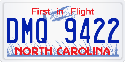 NC license plate DMQ9422