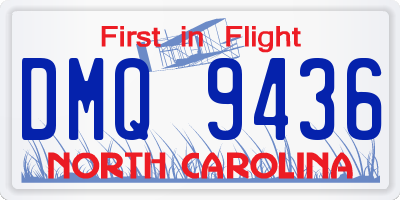 NC license plate DMQ9436