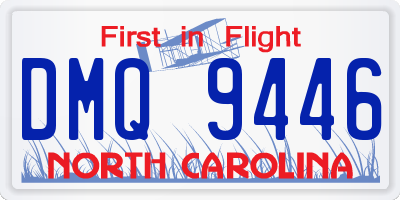 NC license plate DMQ9446