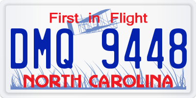 NC license plate DMQ9448