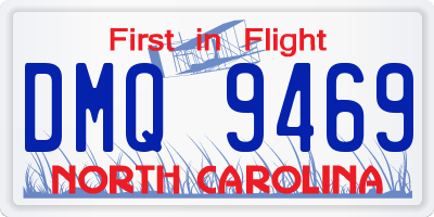 NC license plate DMQ9469
