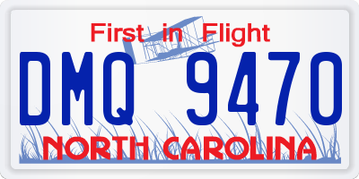 NC license plate DMQ9470
