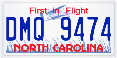 NC license plate DMQ9474