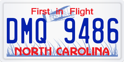 NC license plate DMQ9486