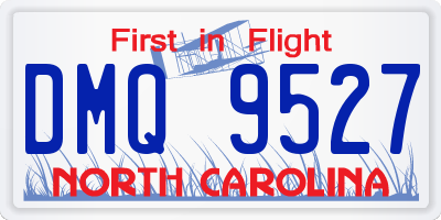 NC license plate DMQ9527