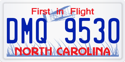 NC license plate DMQ9530