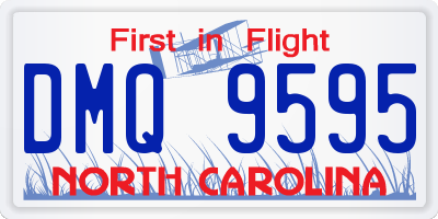 NC license plate DMQ9595