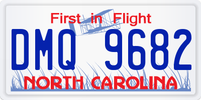 NC license plate DMQ9682