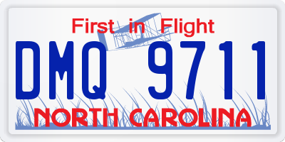 NC license plate DMQ9711