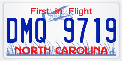 NC license plate DMQ9719