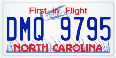 NC license plate DMQ9795