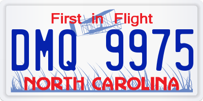 NC license plate DMQ9975