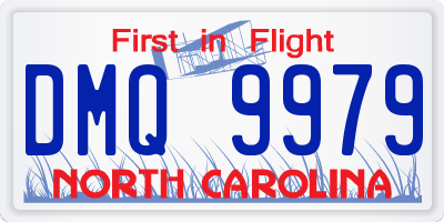 NC license plate DMQ9979