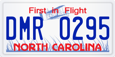 NC license plate DMR0295