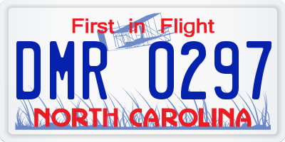 NC license plate DMR0297