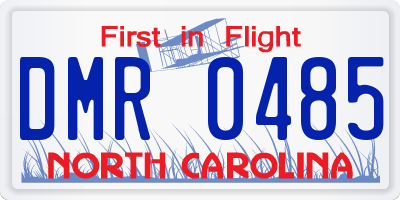 NC license plate DMR0485