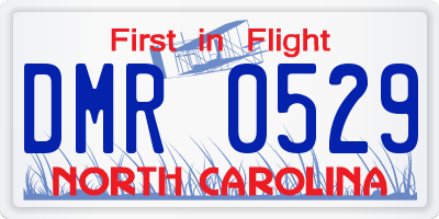 NC license plate DMR0529