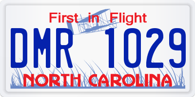 NC license plate DMR1029