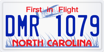 NC license plate DMR1079