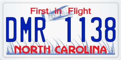 NC license plate DMR1138