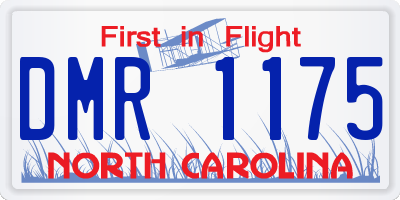 NC license plate DMR1175