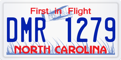 NC license plate DMR1279