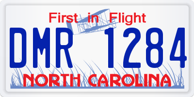 NC license plate DMR1284