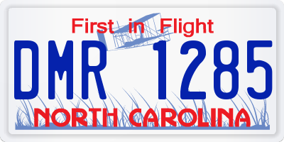 NC license plate DMR1285