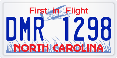 NC license plate DMR1298