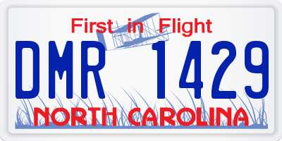 NC license plate DMR1429