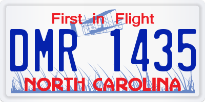 NC license plate DMR1435
