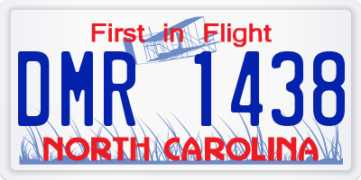 NC license plate DMR1438
