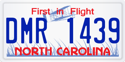 NC license plate DMR1439