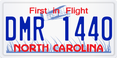 NC license plate DMR1440