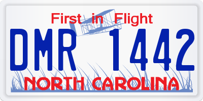 NC license plate DMR1442