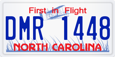 NC license plate DMR1448
