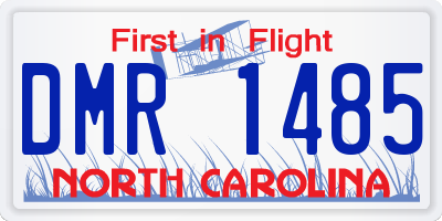 NC license plate DMR1485
