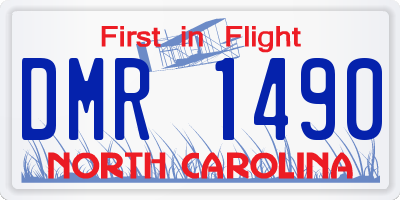 NC license plate DMR1490