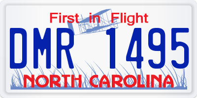 NC license plate DMR1495